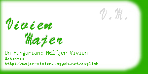 vivien majer business card